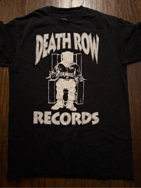 Ripple Junction Black Death Row Records Graphic Tee SIZE M